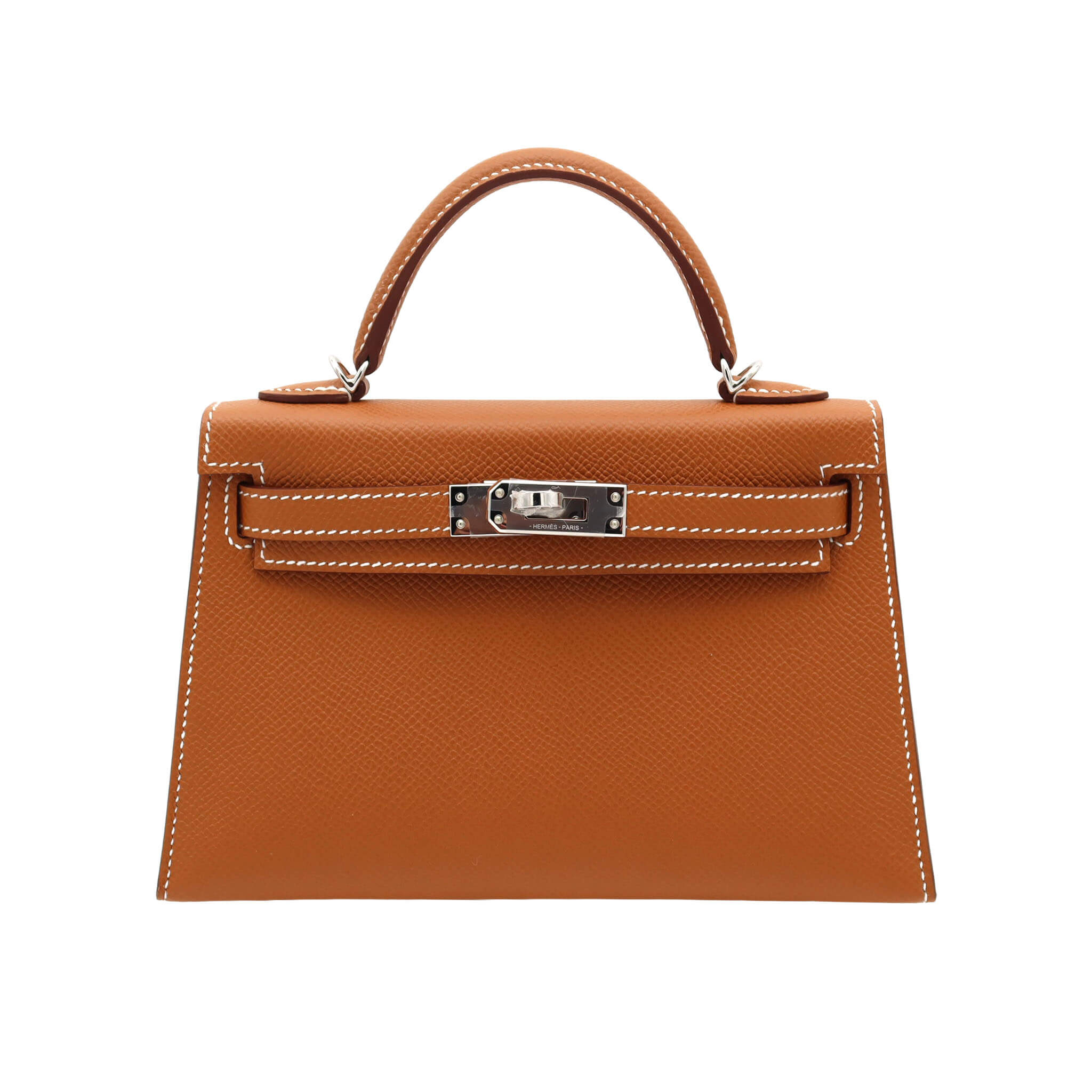 HERMES エルメス ミニケリー ドゥ ゴールド エプソン シルバー金具 G