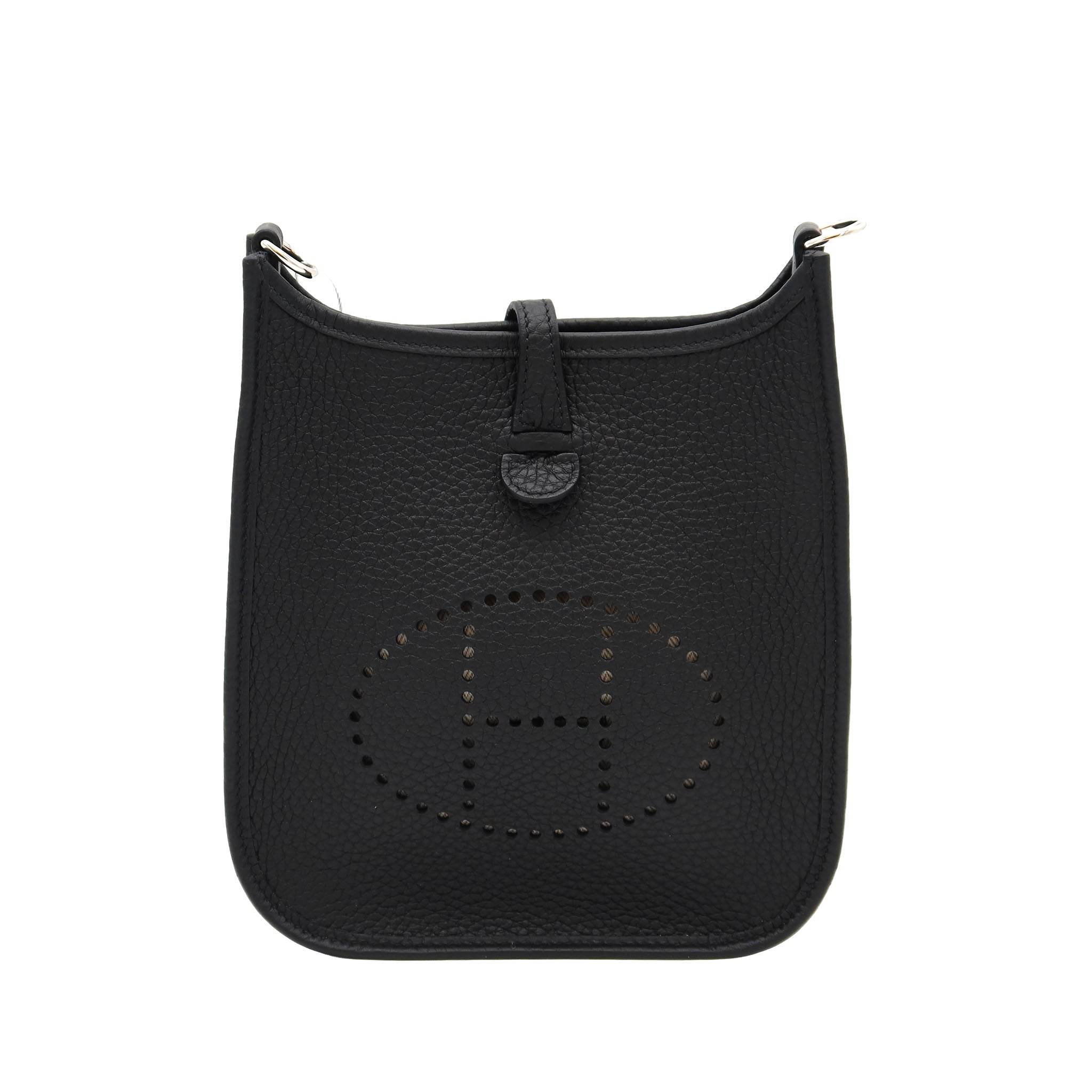 Hermès Evelyne TPM Black Clemence Palladium Hardware K Stamp
