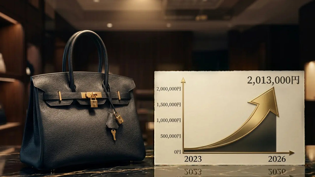 エルメス バーキン ブラックトゴ 定価推移グラフ 2023年から2026年で上昇 GINZA CELIA