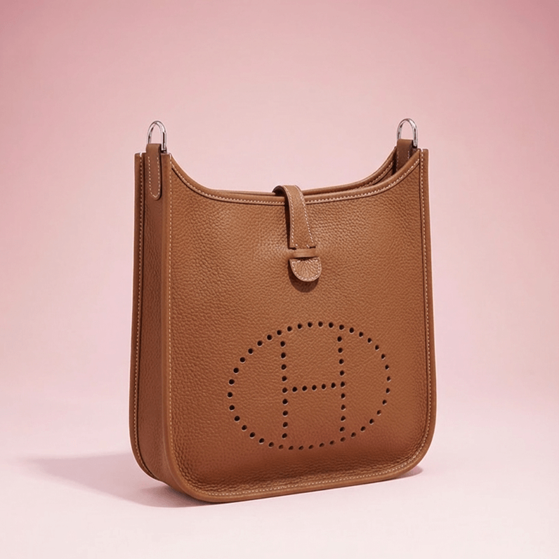 HERMES エブリン　ケース　茶 エルメス エブリン 新品・未使用｜銀座
