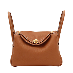 HERMÈS Lindy 26 Gold Clemence Gold Hardware (GHW) Stamp G