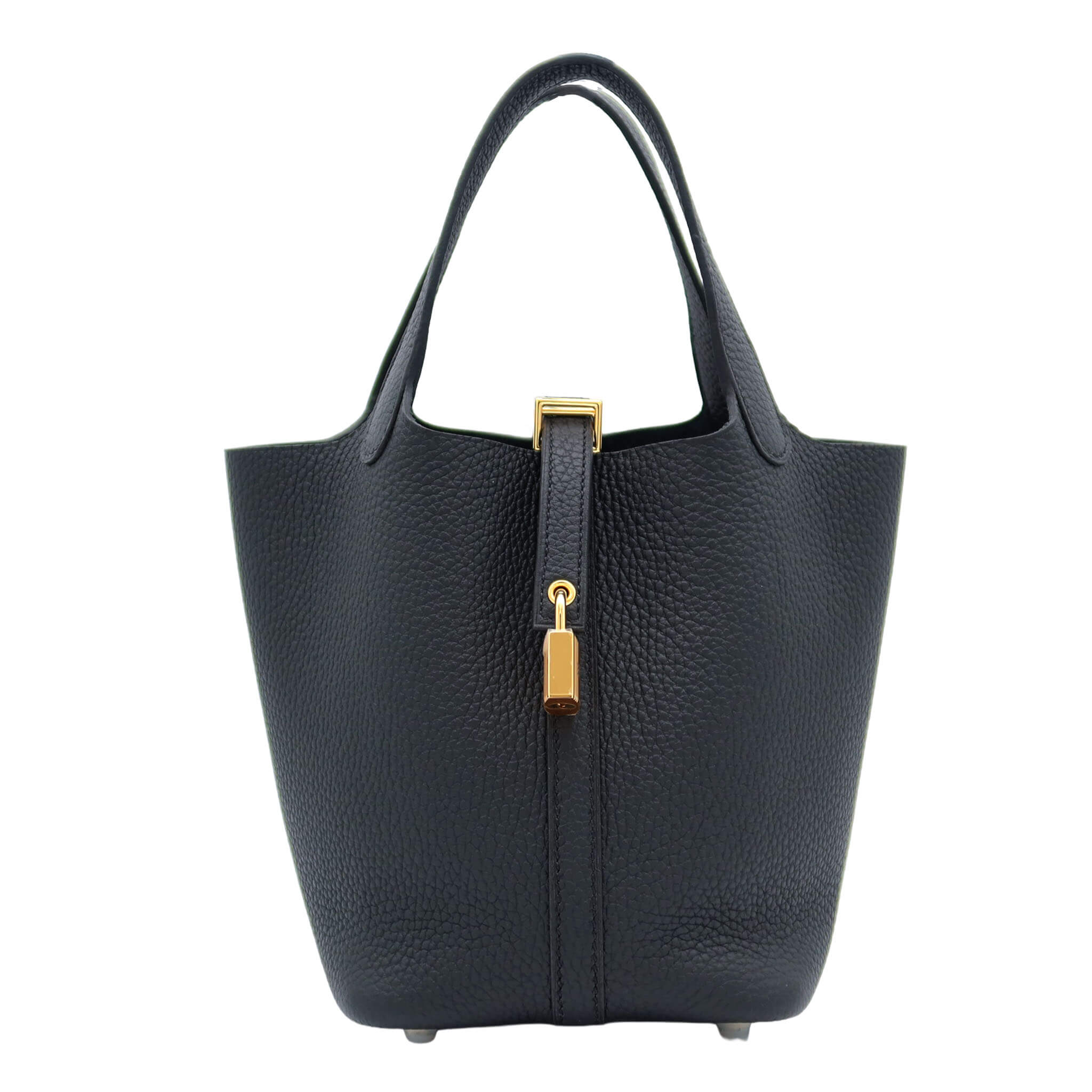 ♡*♡様 美品｜エルメス　ピコタンロック18 ノワールゴールド金具｜W刻印202 HERMES エルメス ピコタンロック18 ブラック トリヨンクレマンス