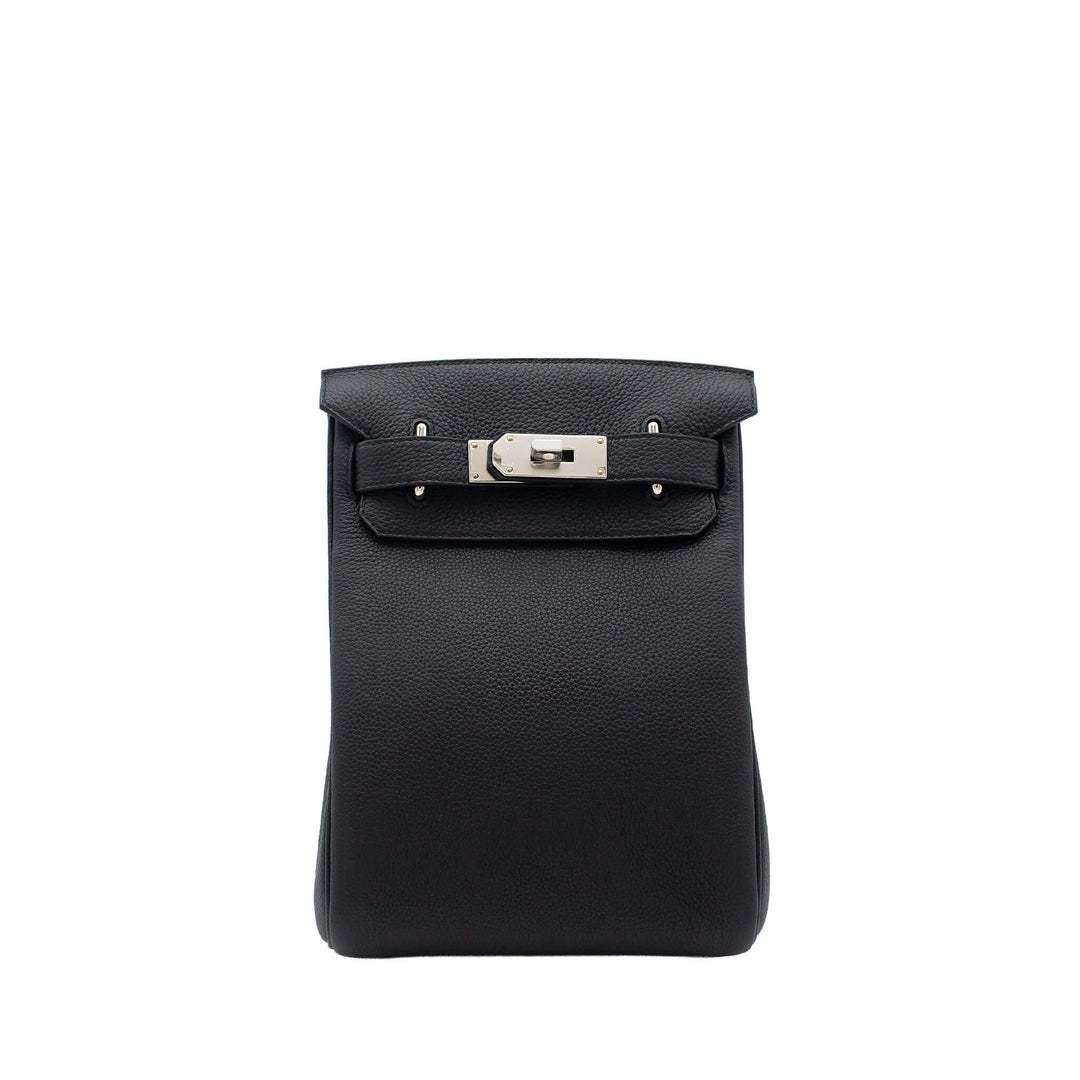 HERMES エルメス ケリーアッカド PM ブラック トゴ シルバー金具 G刻印 - GINZA CELIA