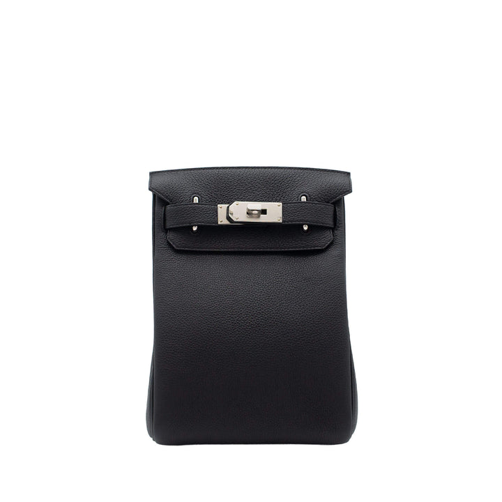 HERMES エルメス ケリーアッカド PM ブラック トゴ シルバー金具 G刻印 - GINZA CELIA