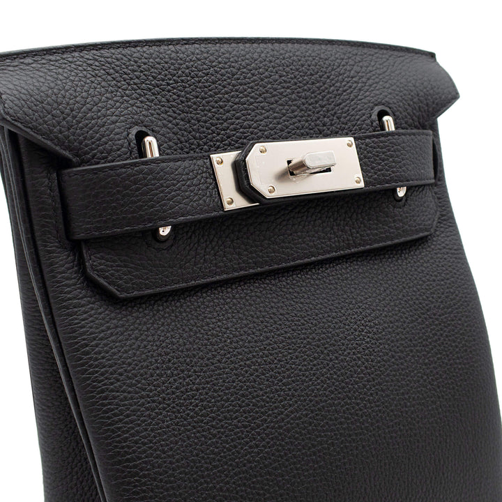 HERMES エルメス ケリーアッカド PM ブラック トゴ シルバー金具 G刻印 - GINZA CELIA