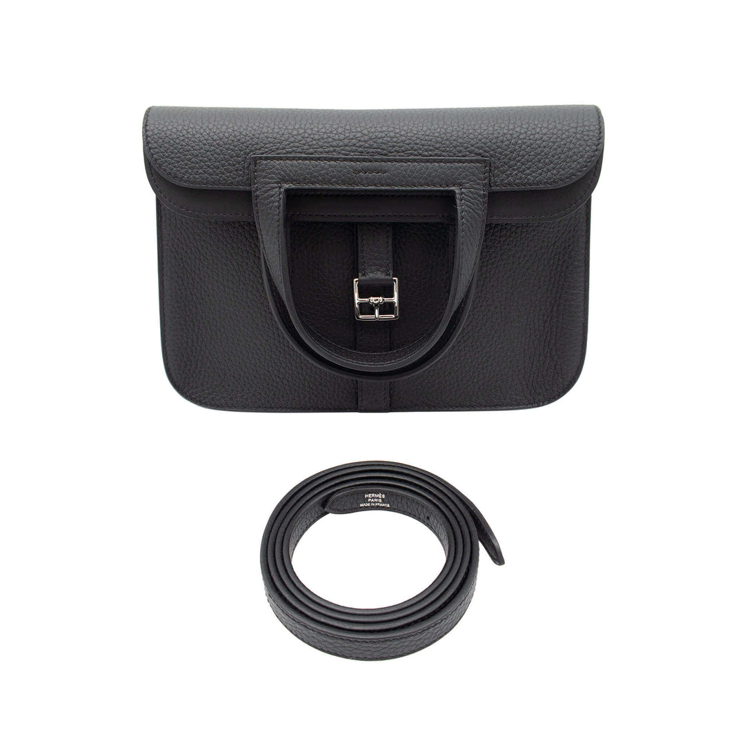 HERMES エルメス アルザン25 ブラック トリヨンクレマンス シルバー金具 G刻印 - GINZA CELIA