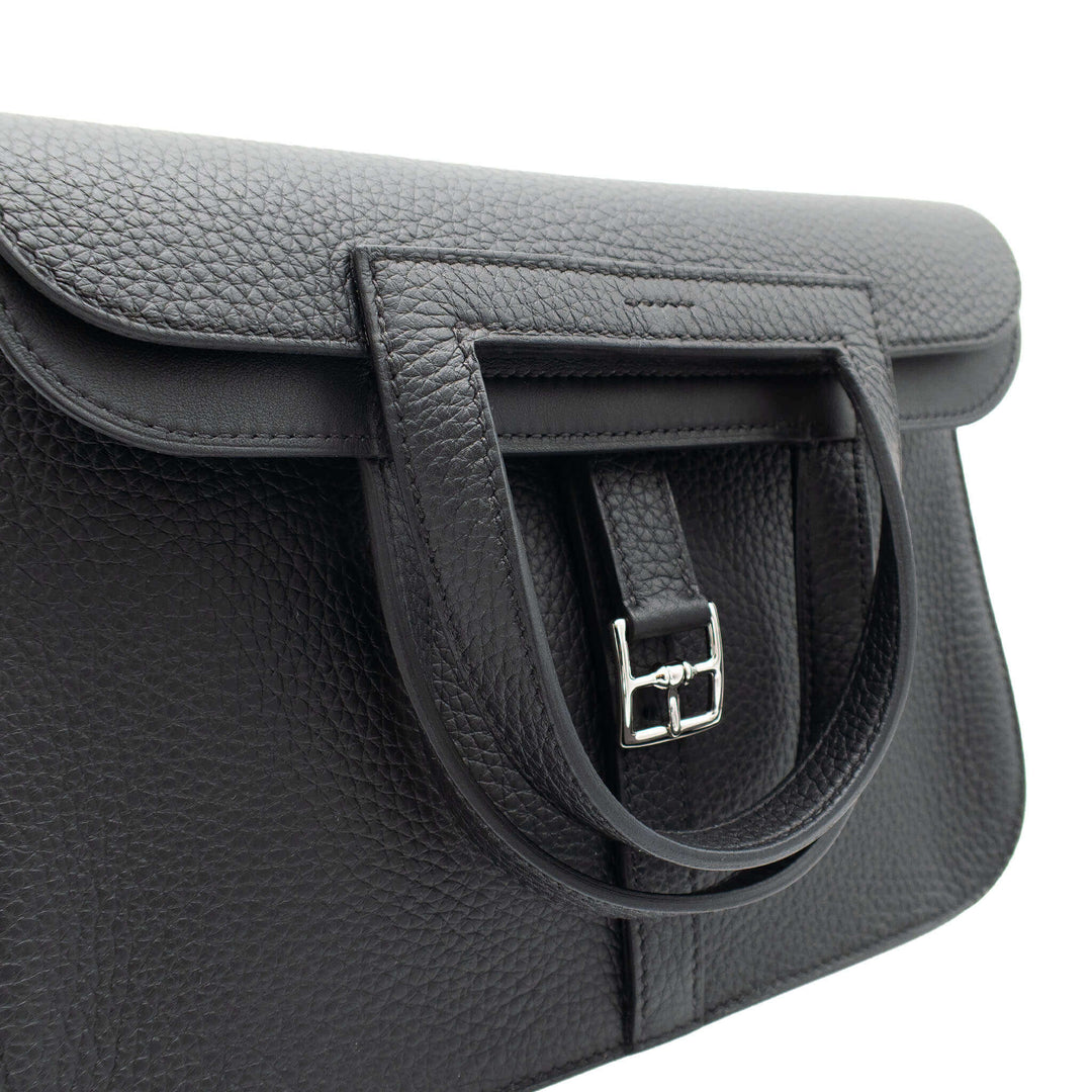 HERMES エルメス アルザン25 ブラック トリヨンクレマンス シルバー金具 G刻印 - GINZA CELIA