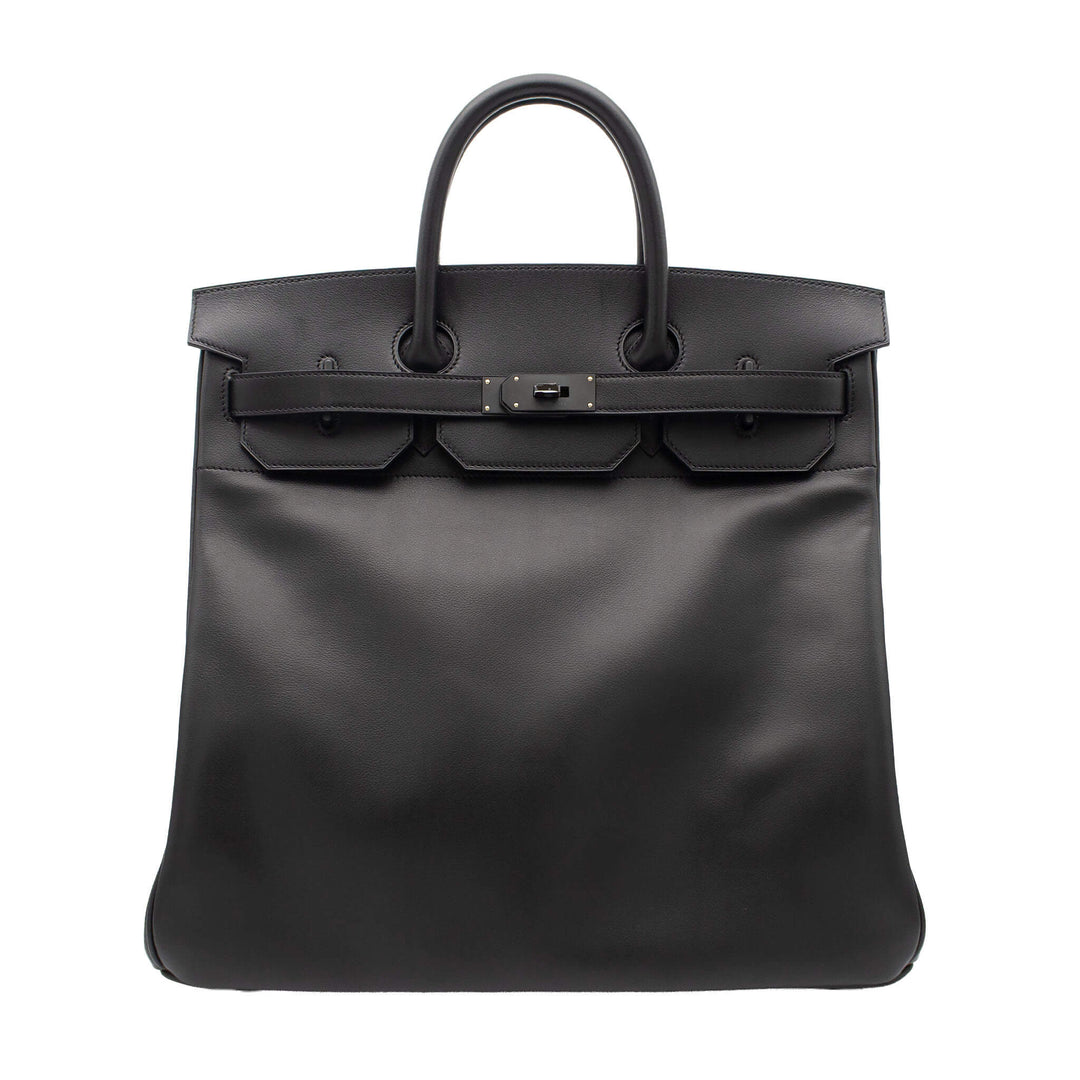 HERMES エルメス オータクロア40 ブラック エバーグリーン モノクローム金具 G刻印 - GINZA CELIA