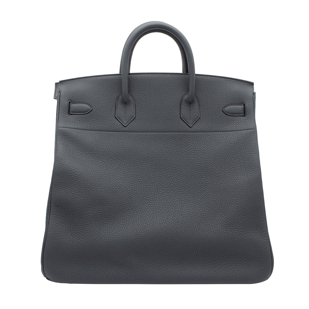 HERMÈS Haut à Courroies HAC 40 Gris Misty Togo Palladium Hardware (PHW) Stamp W