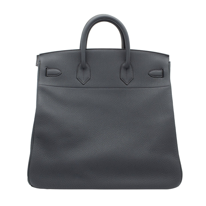 HERMÈS Haut à Courroies HAC 40 Gris Misty Togo Palladium Hardware (PHW) Stamp W