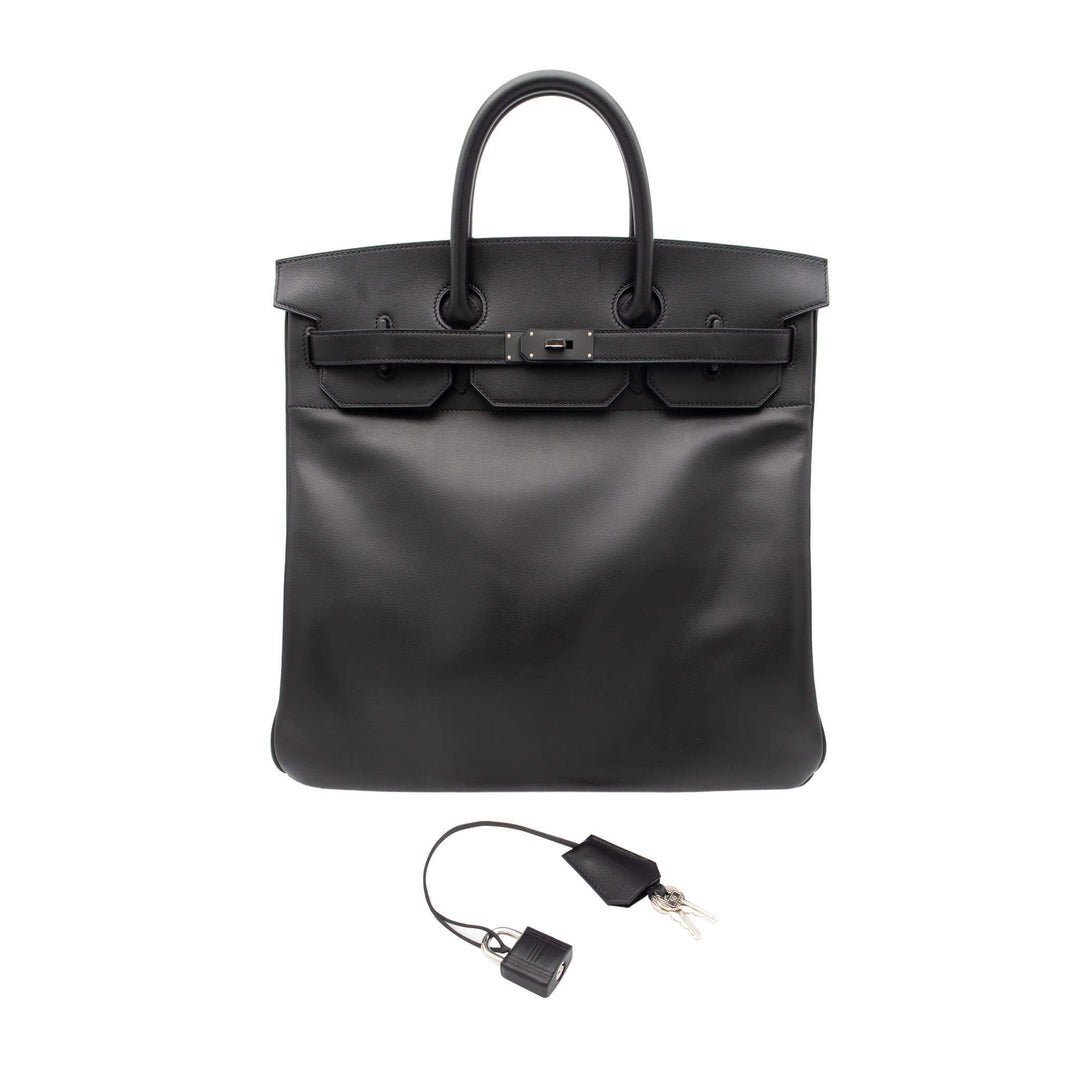 HERMES エルメス オータクロア40 ブラック エバーグリーン モノクローム金具 G刻印 - GINZA CELIA