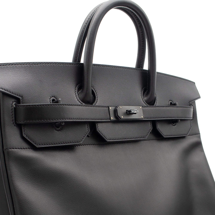 HERMES エルメス オータクロア40 ブラック エバーグリーン モノクローム金具 G刻印 - GINZA CELIA