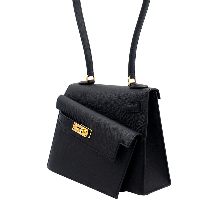 HERMES エルメス ケリー デゾルドル ブラック エプソン ゴールド金具 U刻印