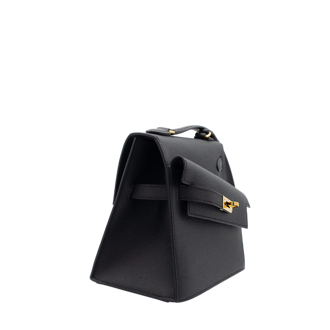 HERMES エルメス ケリー デゾルドル ブラック エプソン ゴールド金具 U刻印