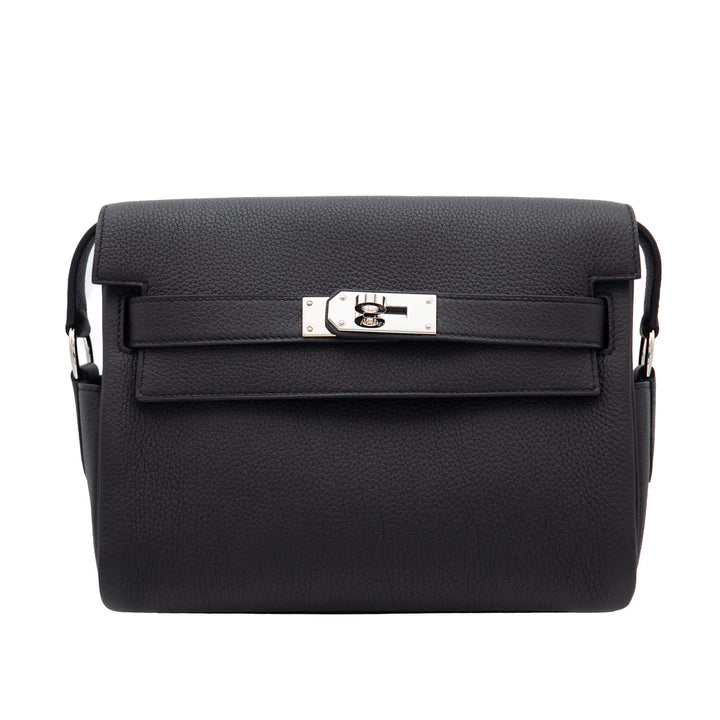 HERMÈS Kelly Messenger PM Black Togo PHW Stempel K