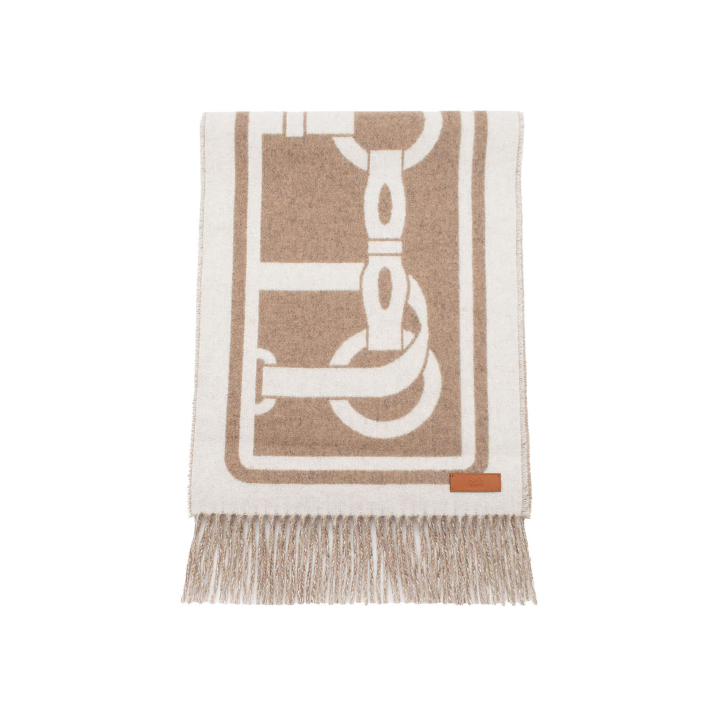 HERMES エルメス マフラー 《モール》 カシミヤ ベージュ