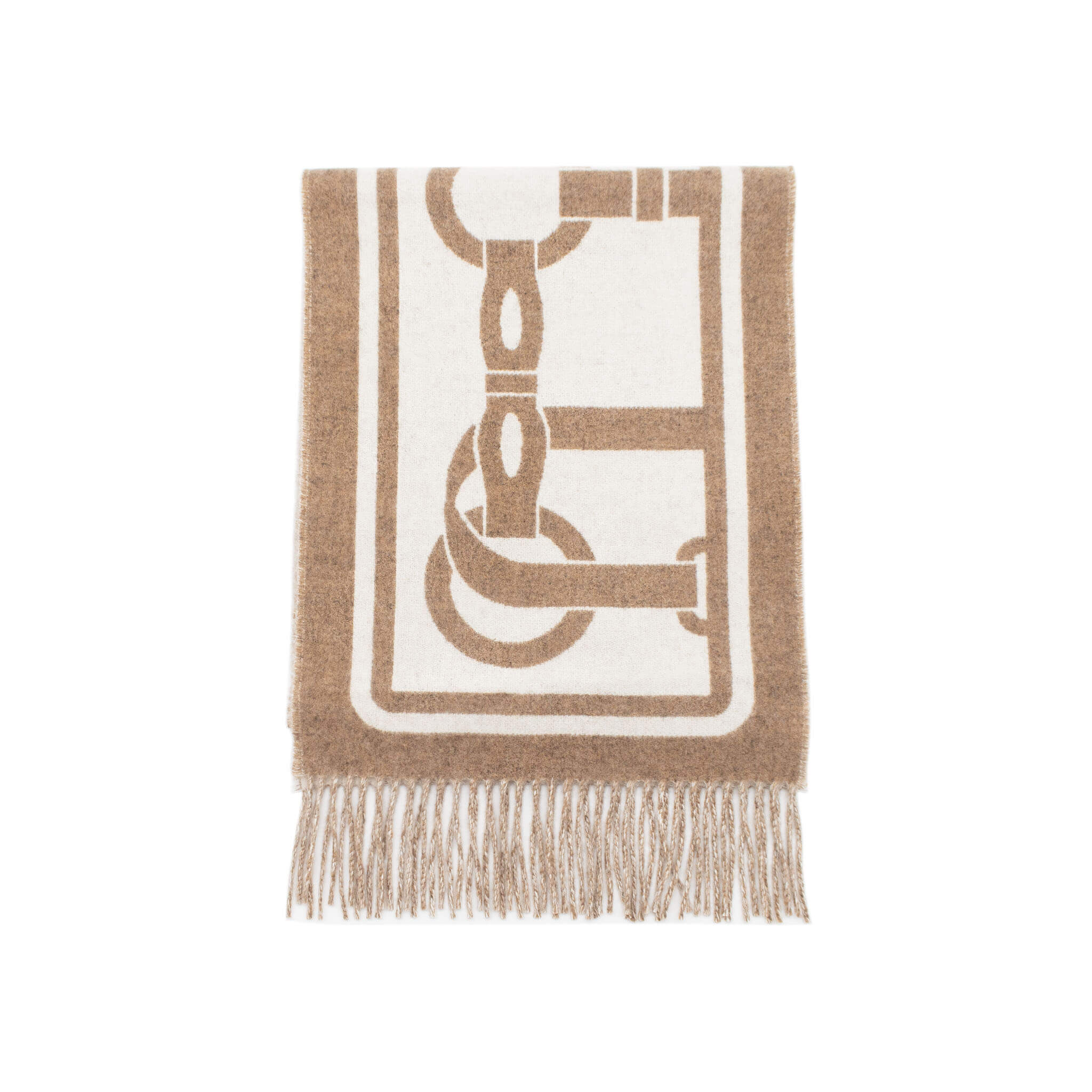 HERMES エルメス マフラー 《モール》 カシミヤ ベージュ