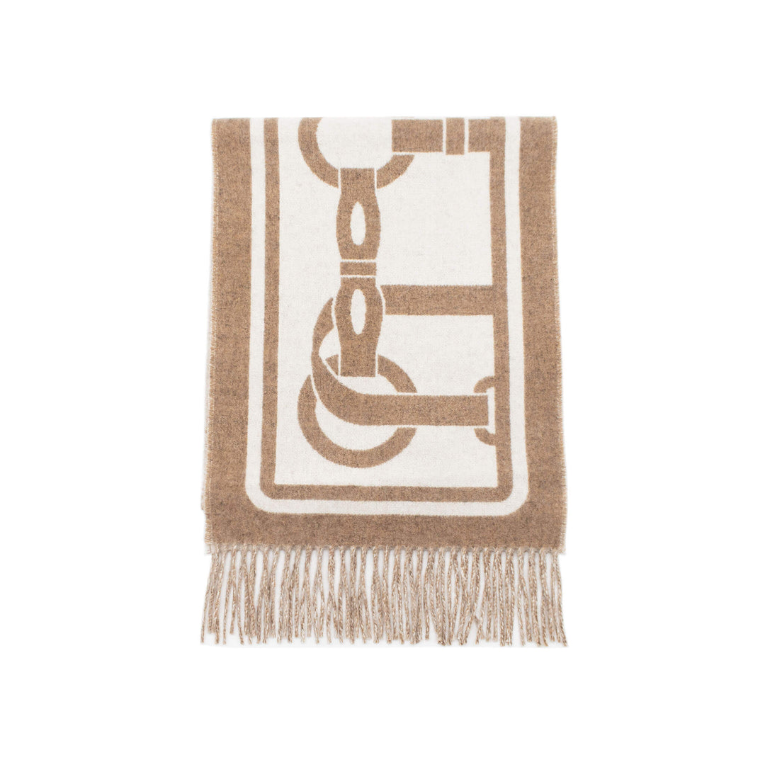 HERMÈS Syal Mors Kasmir Beige
