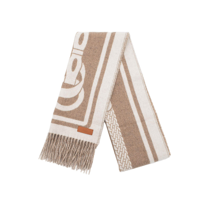 HERMÈS Syal Mors Kasmir Beige