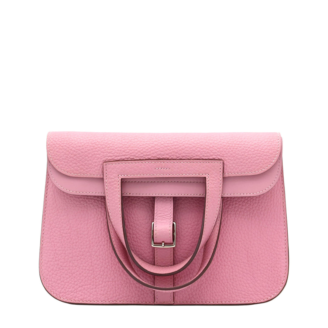 HERMES 愛馬仕 Halzan 25 錦葵紫X9 TC皮 銀扣 Z刻 - GINZA CELIA