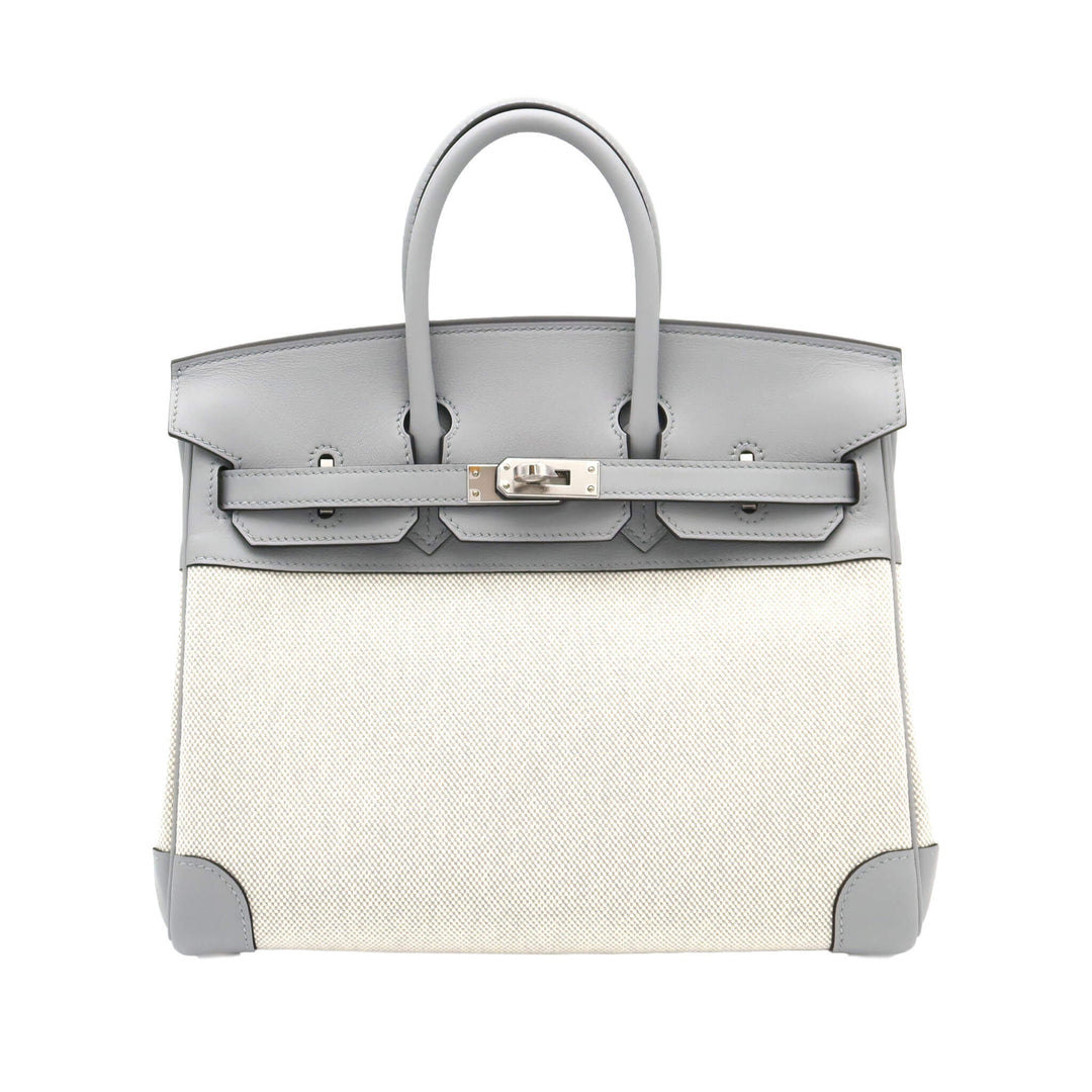 HERMES  エルメス  バーキン 25  ブルーグラシエ  スイフト  トワル  シルバー金具  K 刻印