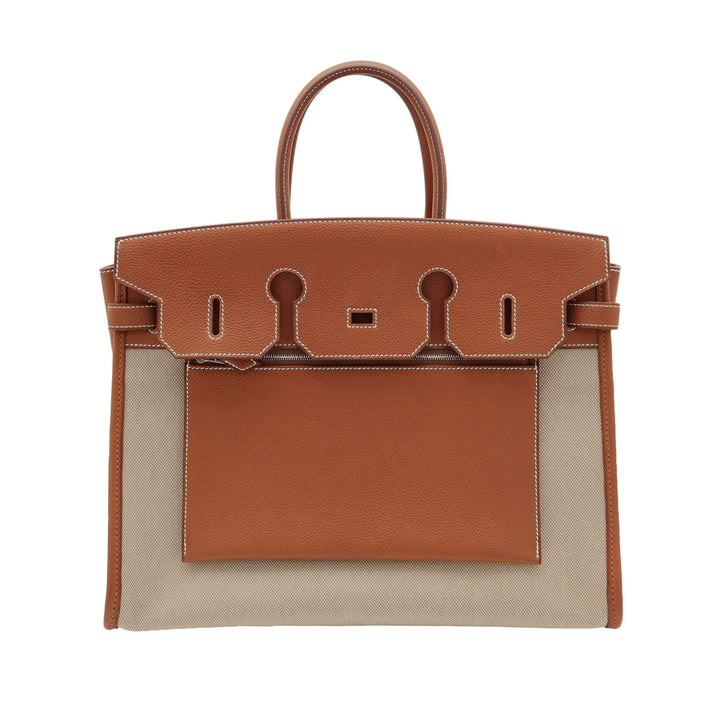 HERMES  エルメス  バーキン 35  アランヴェール  フォーブル  ヴァレニア  トワル  シルバー金具  K 刻印