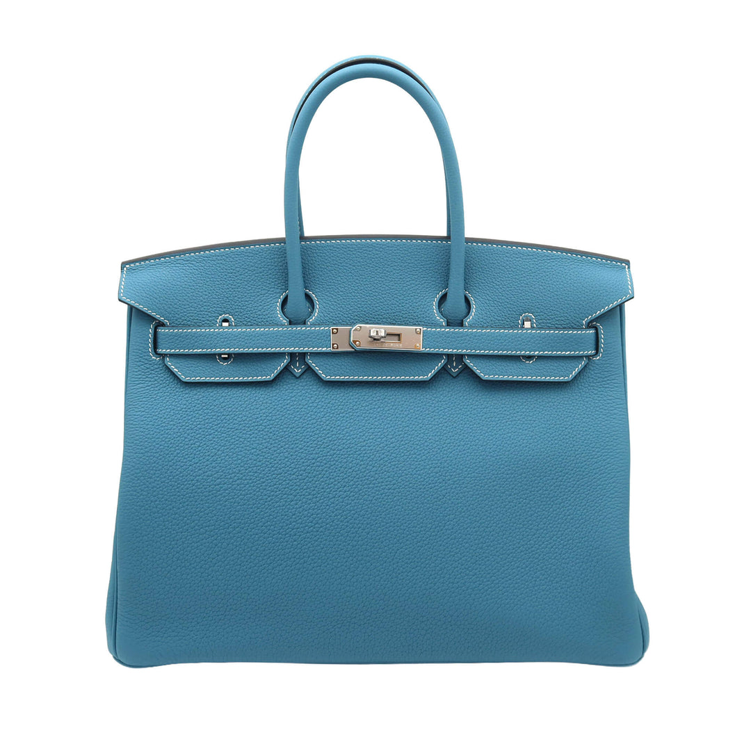 HERMES  エルメス  バーキン 35  ニューブルージーン  トゴ  シルバー金具  G 刻印