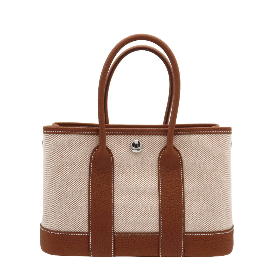 HERMES  エルメス  ガーデンパーティ ネオ  ゴールド  ネゴンダ トワル  シルバー金具  G 刻印
