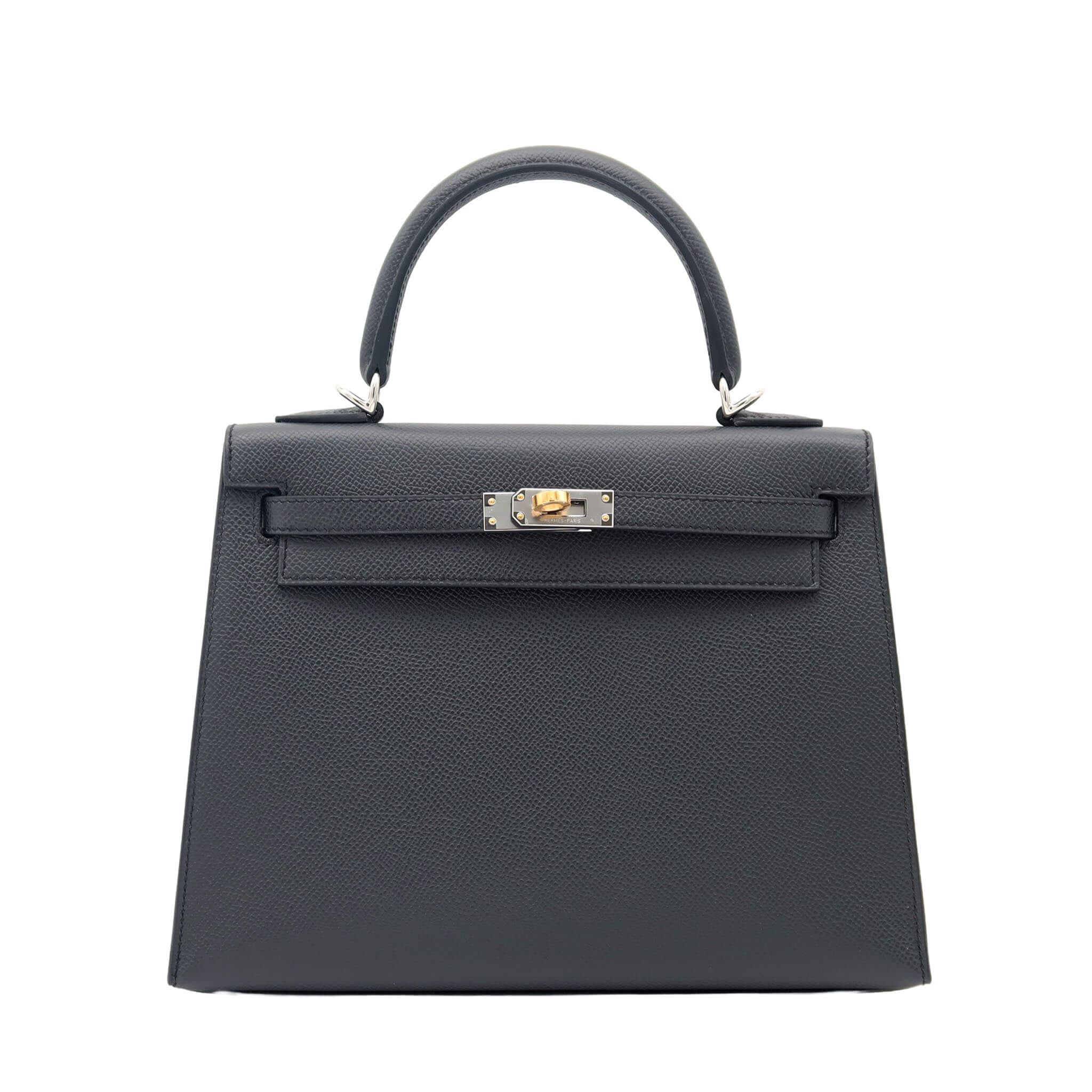 HERMES エルメス ケリー25 プロン エプソン エレクトラム金具 K刻印