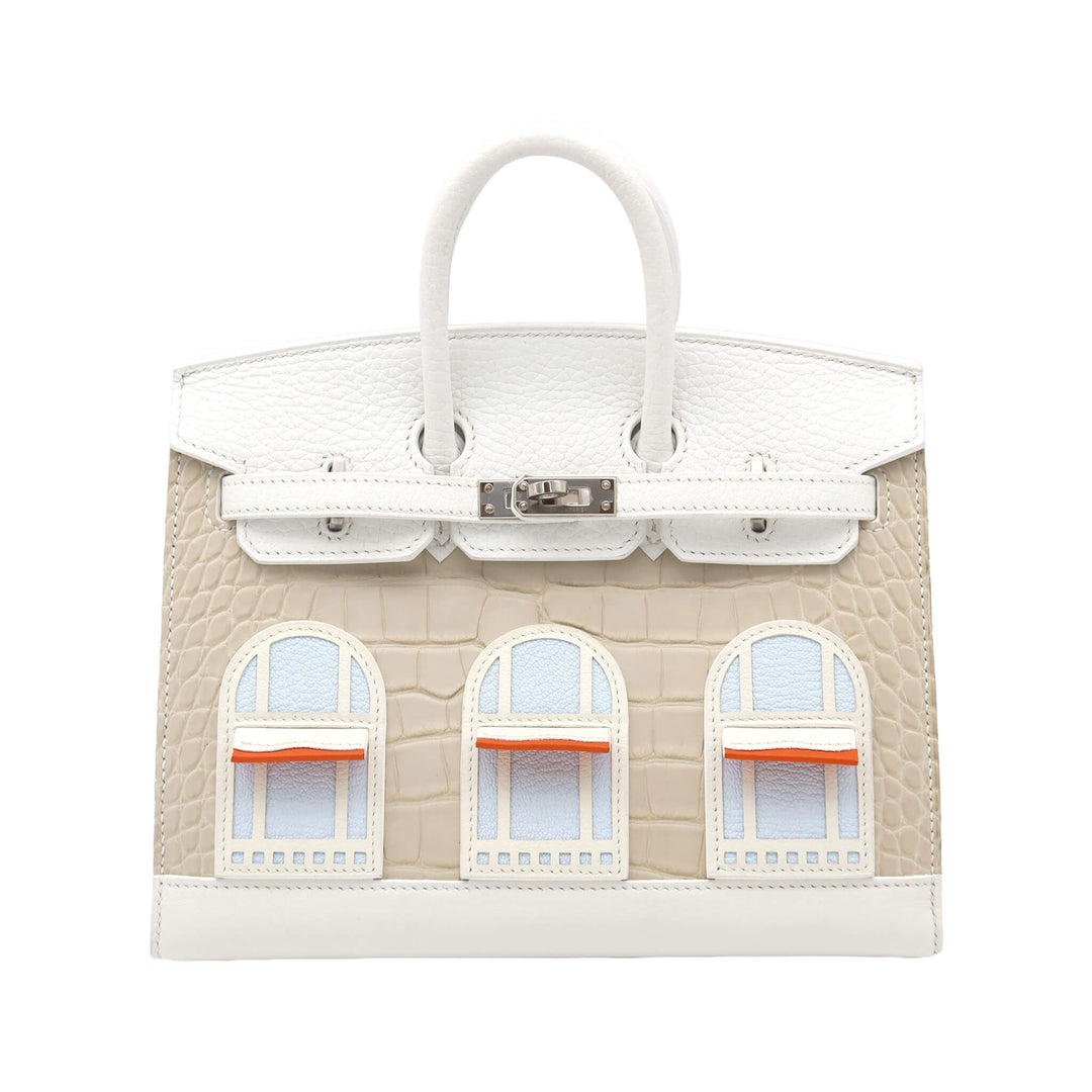 HERMES  エルメス  バーキン 20  セリエ  フォーブル  アリゲーターマット  スイフト  トリヨンクレマンス  シルバー金具  U 刻印 - GINZA CELIA