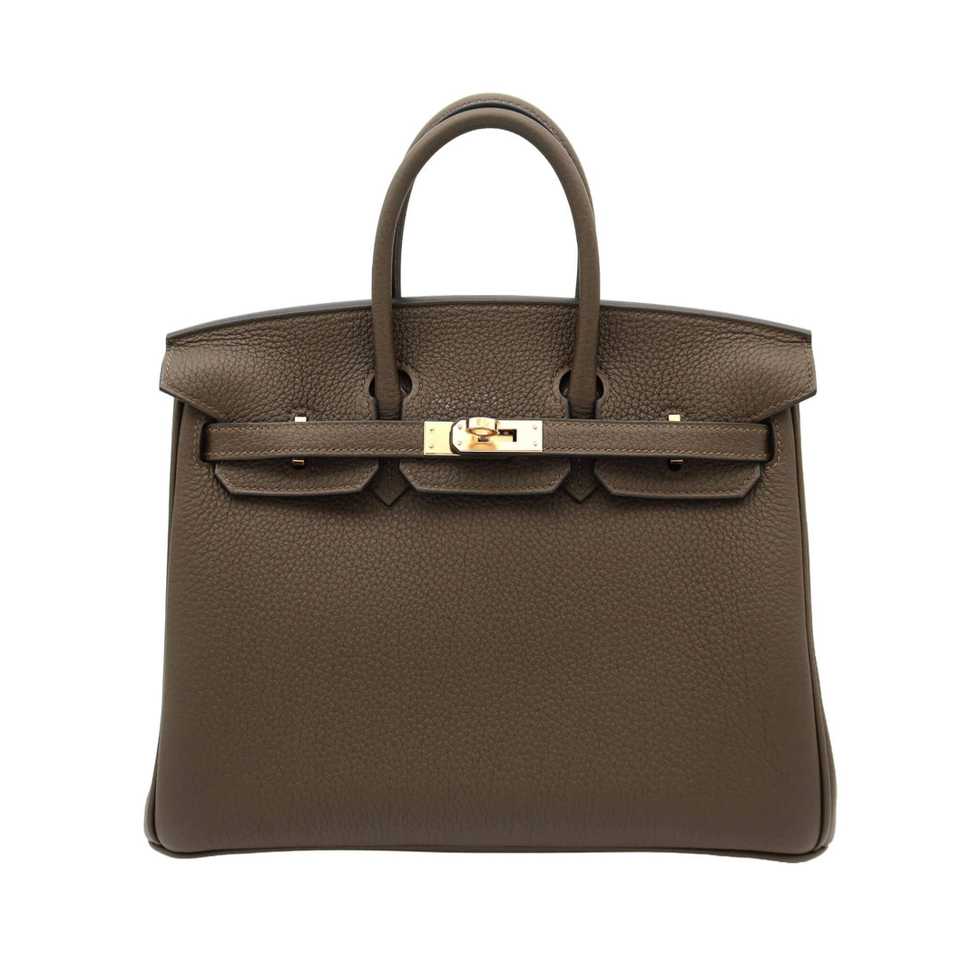 HERMES エルメス バーキン25 ヴェールロデン トゴ シャンパンゴールド金具 G刻印