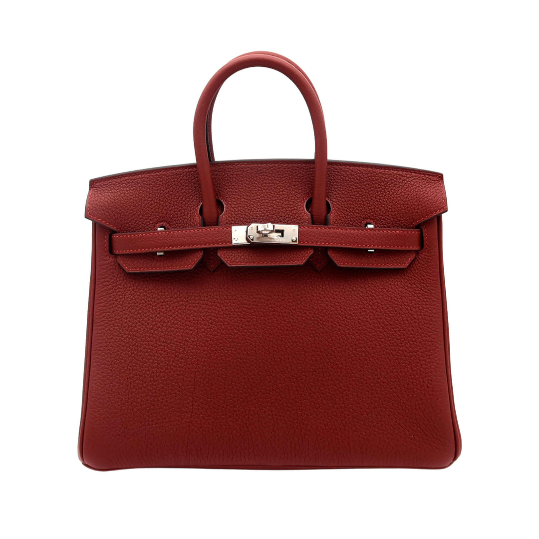 HERMES  エルメス  バーキン 25  ルージュアッシュ  トゴ  シルバー金具  G 刻印 - GINZA CELIA