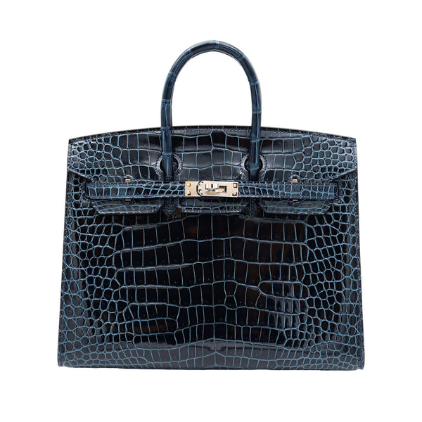 HERMES エルメス バーキン25 セリエ ブルーバルト ポロサスシャイン