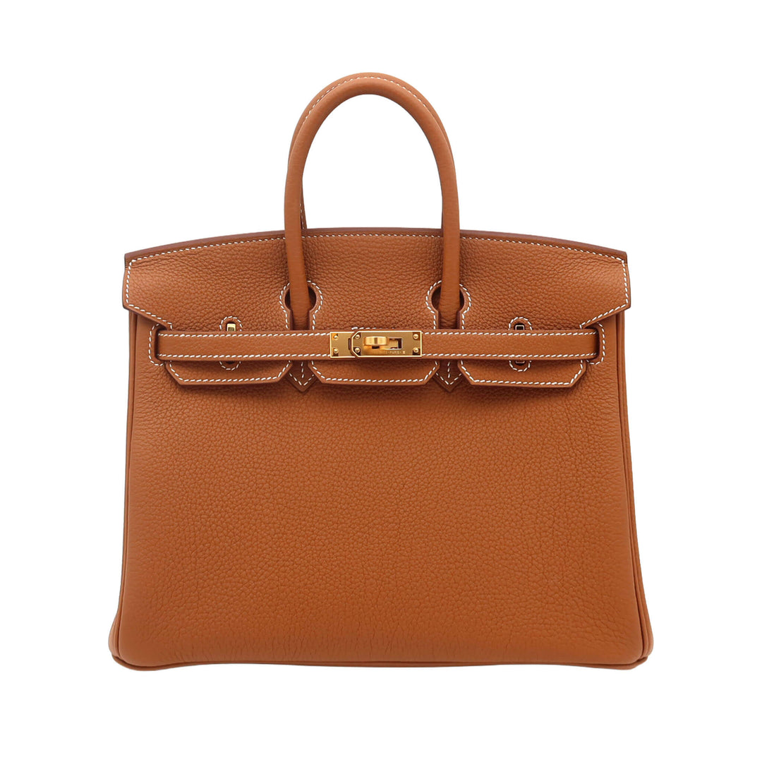HERMES  エルメス  バーキン 25  ゴールド  トゴ  ゴールド金具  U 刻印 - GINZA CELIA