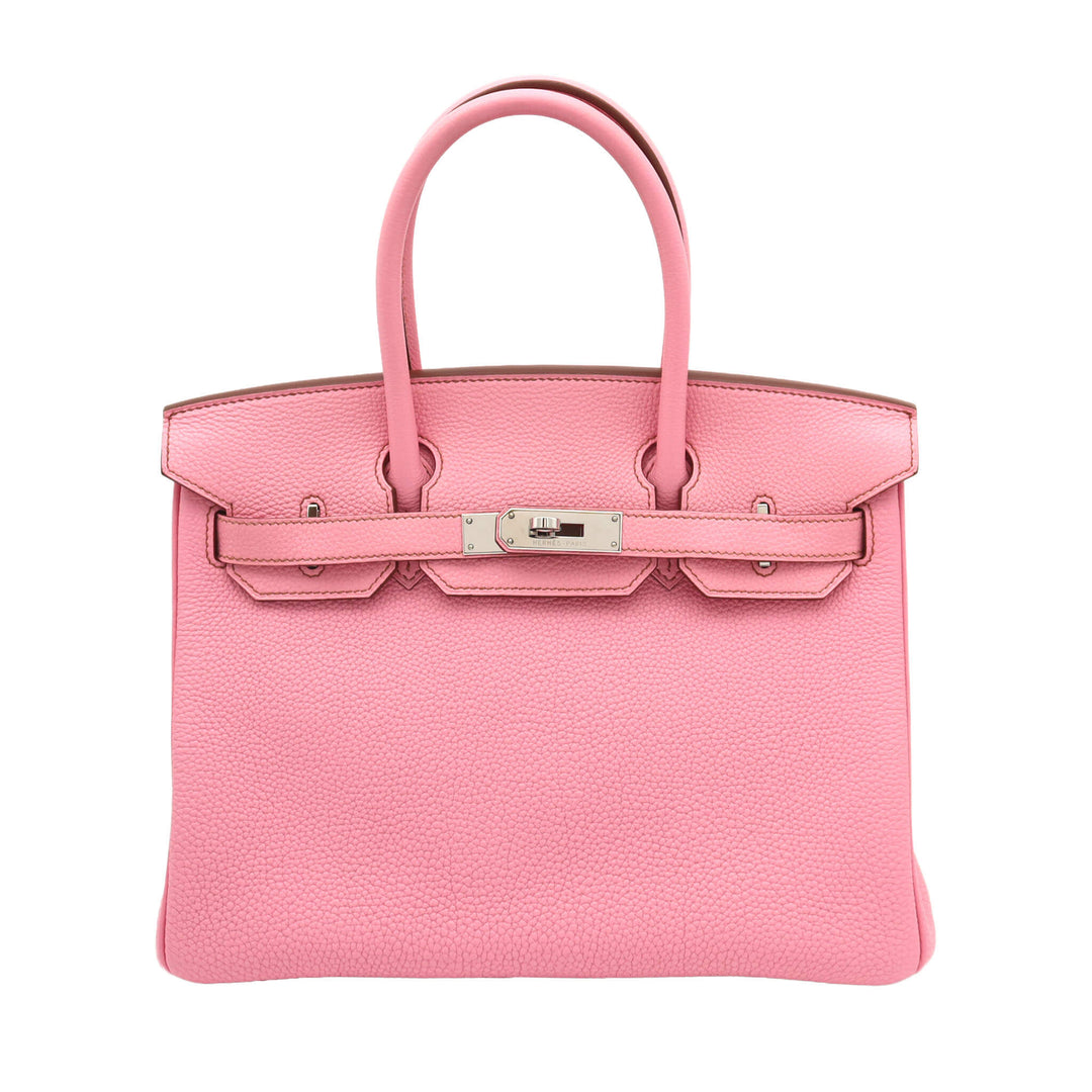 HERMES  エルメス  バーキン 30  ピンク  トゴ  シルバー金具  ◻O 刻印 - GINZA CELIA