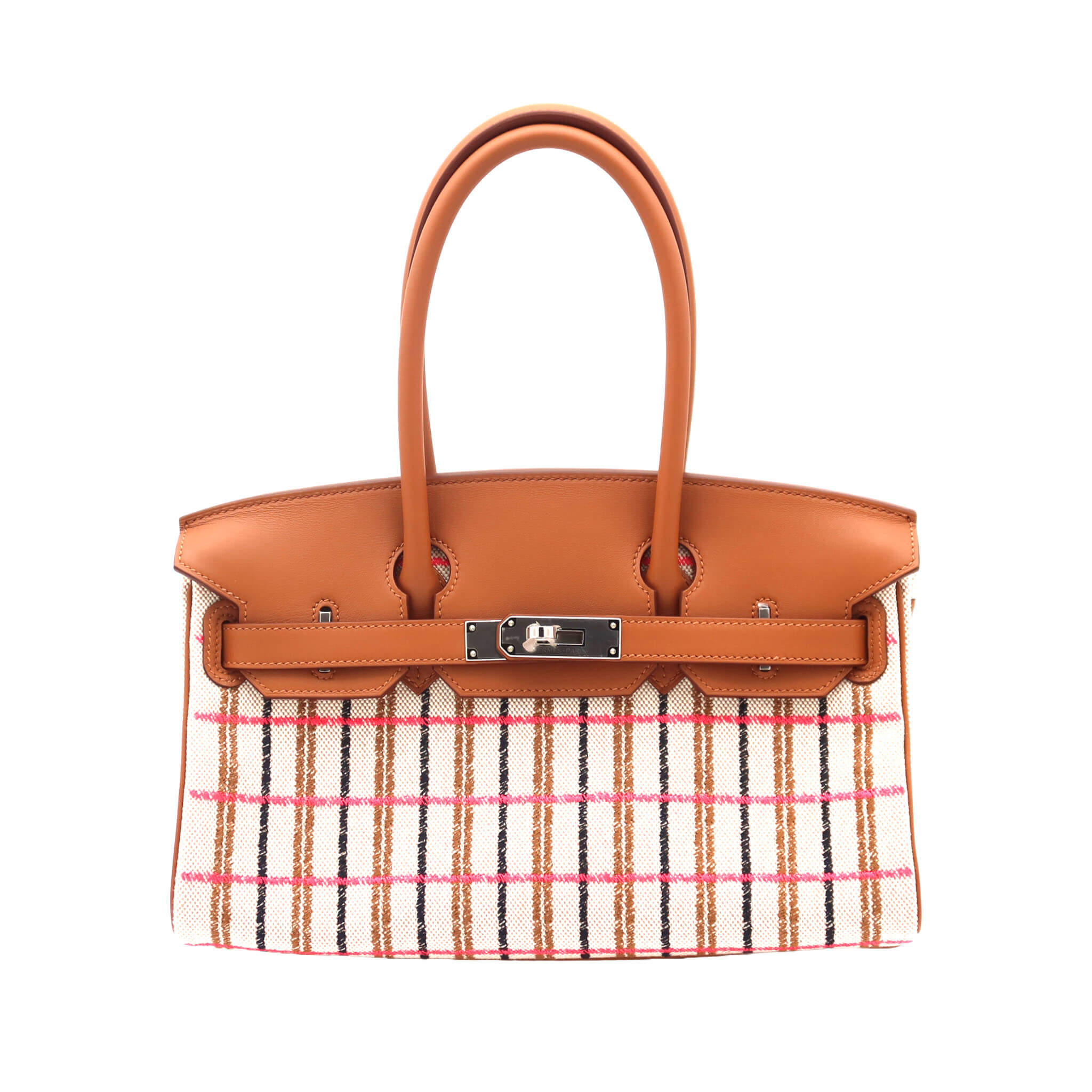 エルメス HERMES 布袋 Birkin Shoulder Light29 Swift/Toile H PHW Stamp W Never Used