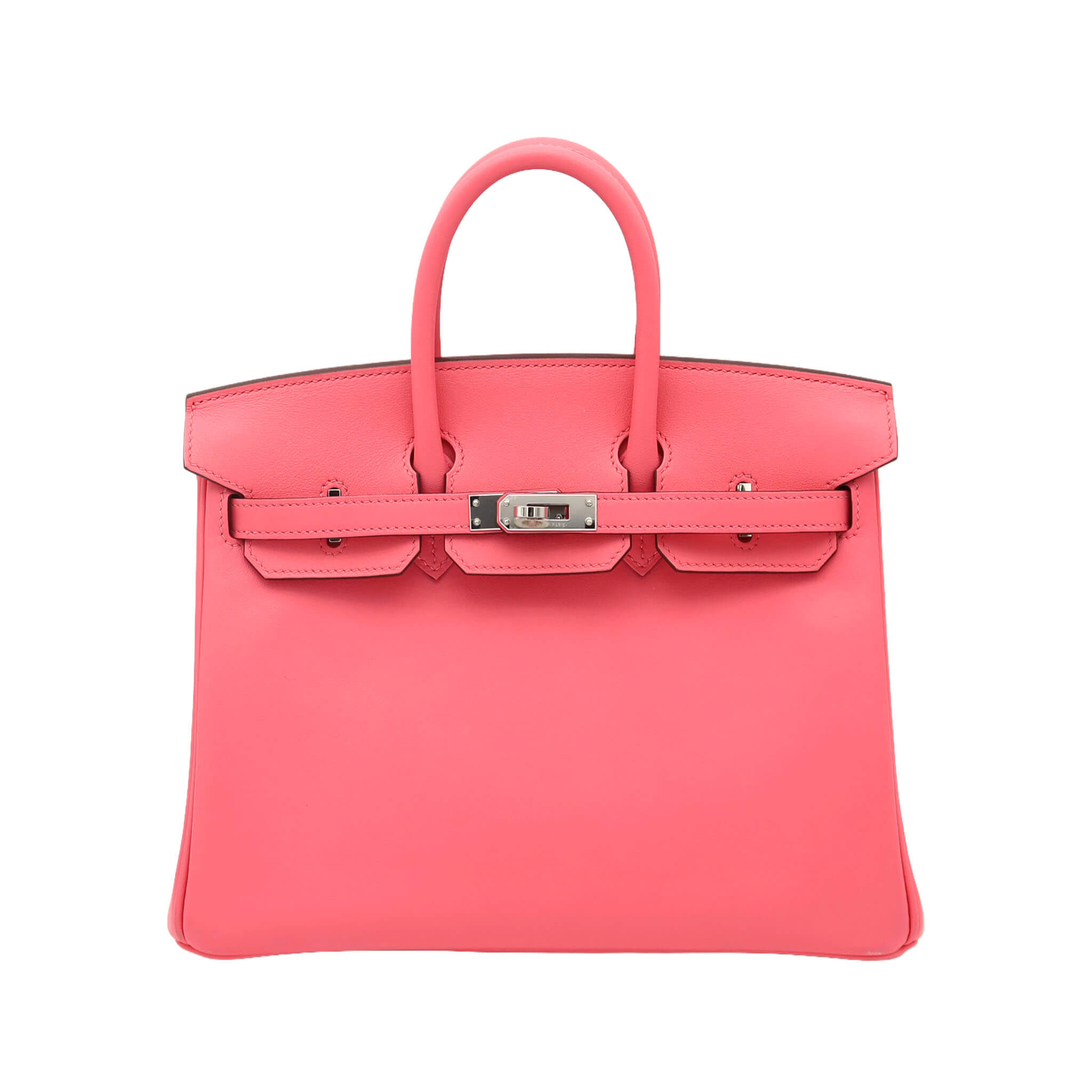 HERMES エルメス バーキン25 ローズアザレ スイフト シルバー金具 W