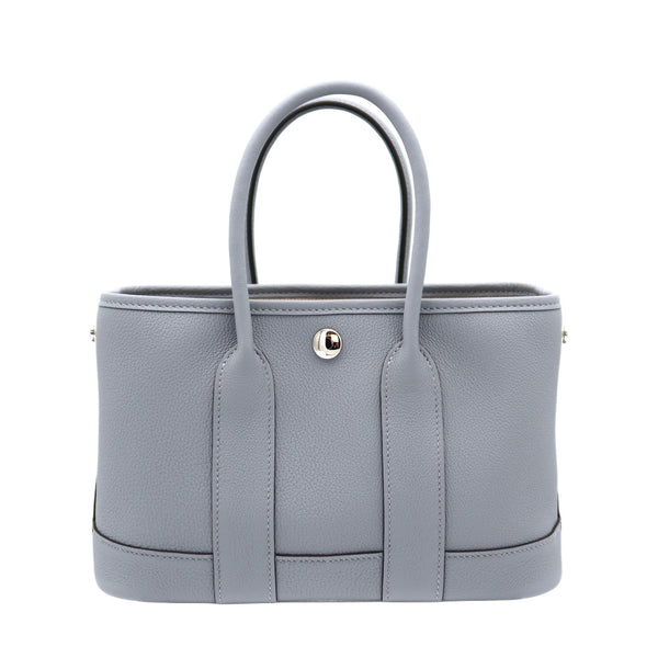 HERMES エルメス ガーデンパーティ ネオ ブルーグラシエ トゴ シルバー