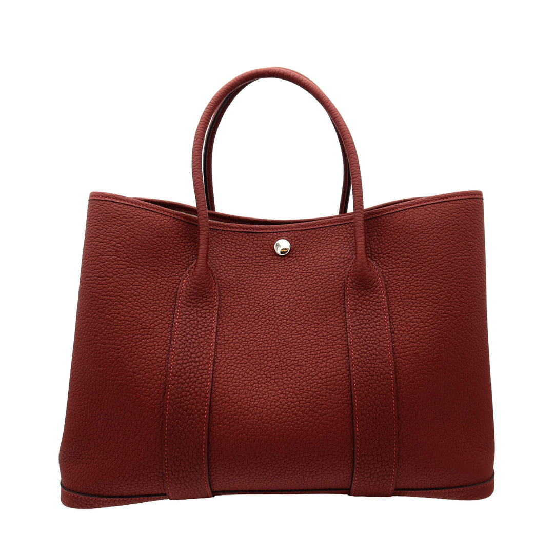 HERMÈS Garden Party PM ROUGE H Negonda Palladium Hardware (PHW) Stamp K