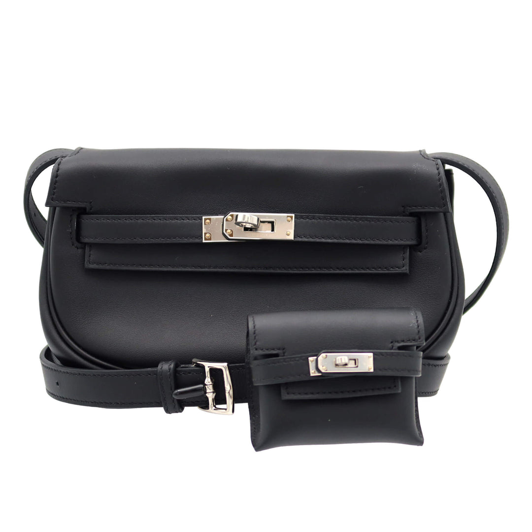 HERMES  エルメス  ケリームーヴ  ブラック  スイフト  シルバー金具  W 刻印