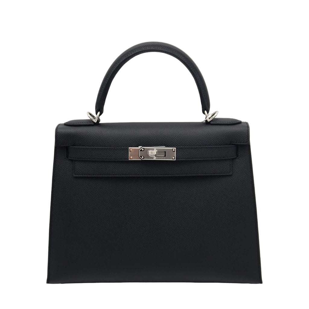 HERMES ケリー カデナ レザーグローブ ブラック シルバー金具 ケリー25 ブラック エプソン シルバー金具 G刻印 新品・未使用
