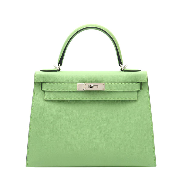 HERMES エルメス ケリー28 セリエ ヴェールクリケット エプソン
