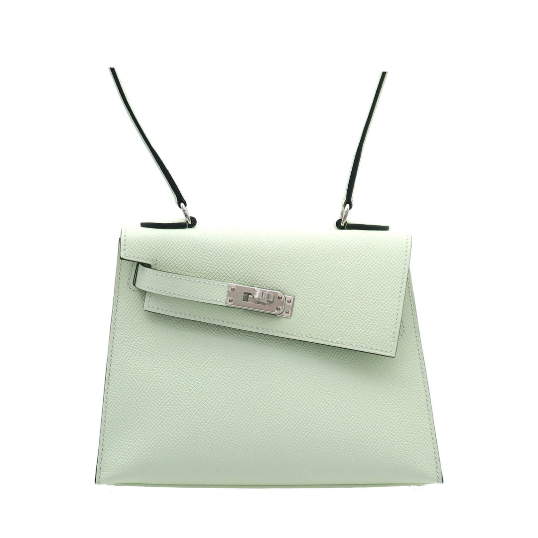 HERMES Kelly Anarchy Vertifiz Epsom Palladium Hardware (PHW) B Stamp