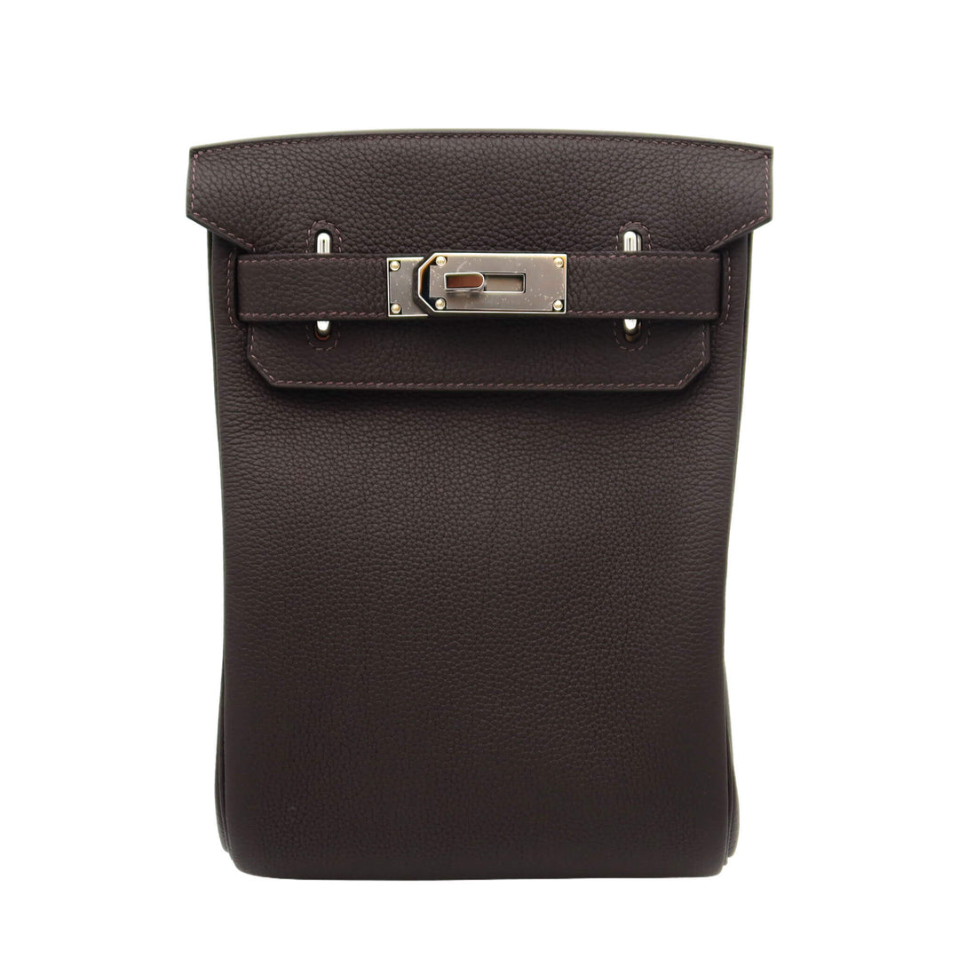 HERMES エルメス ケリーアッカド PM エベンヌ トゴ シルバー金具 K刻印