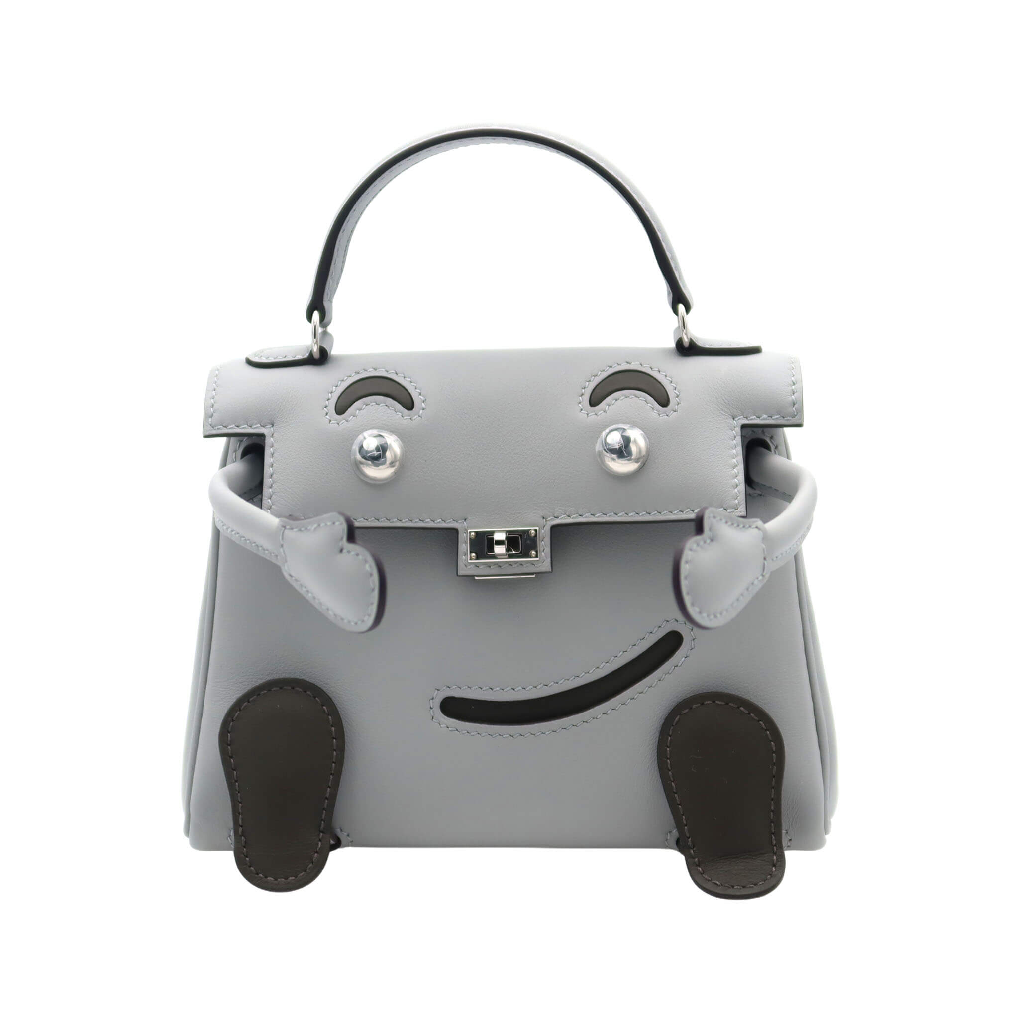 HERMES エルメス ケリードール ブルーグラシエ/ヴェールマキ スイフト
