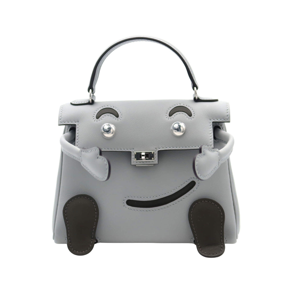 HERMES エルメス ケリードール ブルーグラシエ/ヴェールマキ スイフト