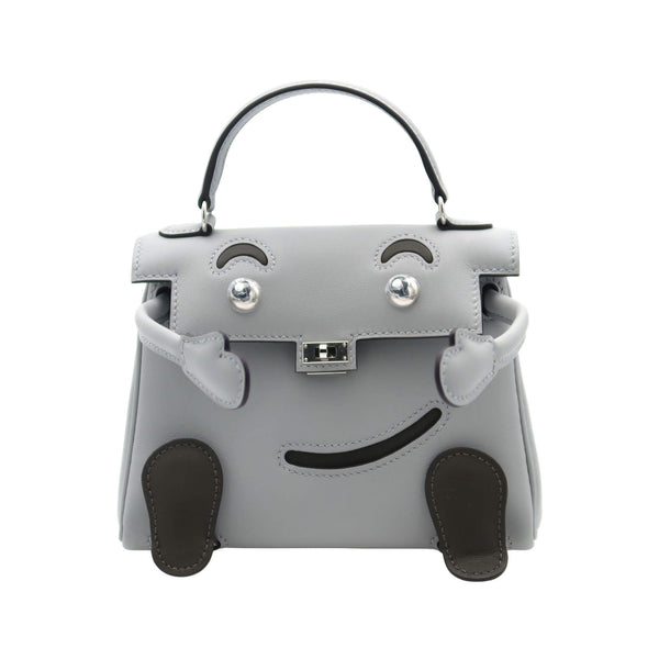 HERMES エルメス ケリードール ブルーグラシエ/ヴェールマキ スイフト