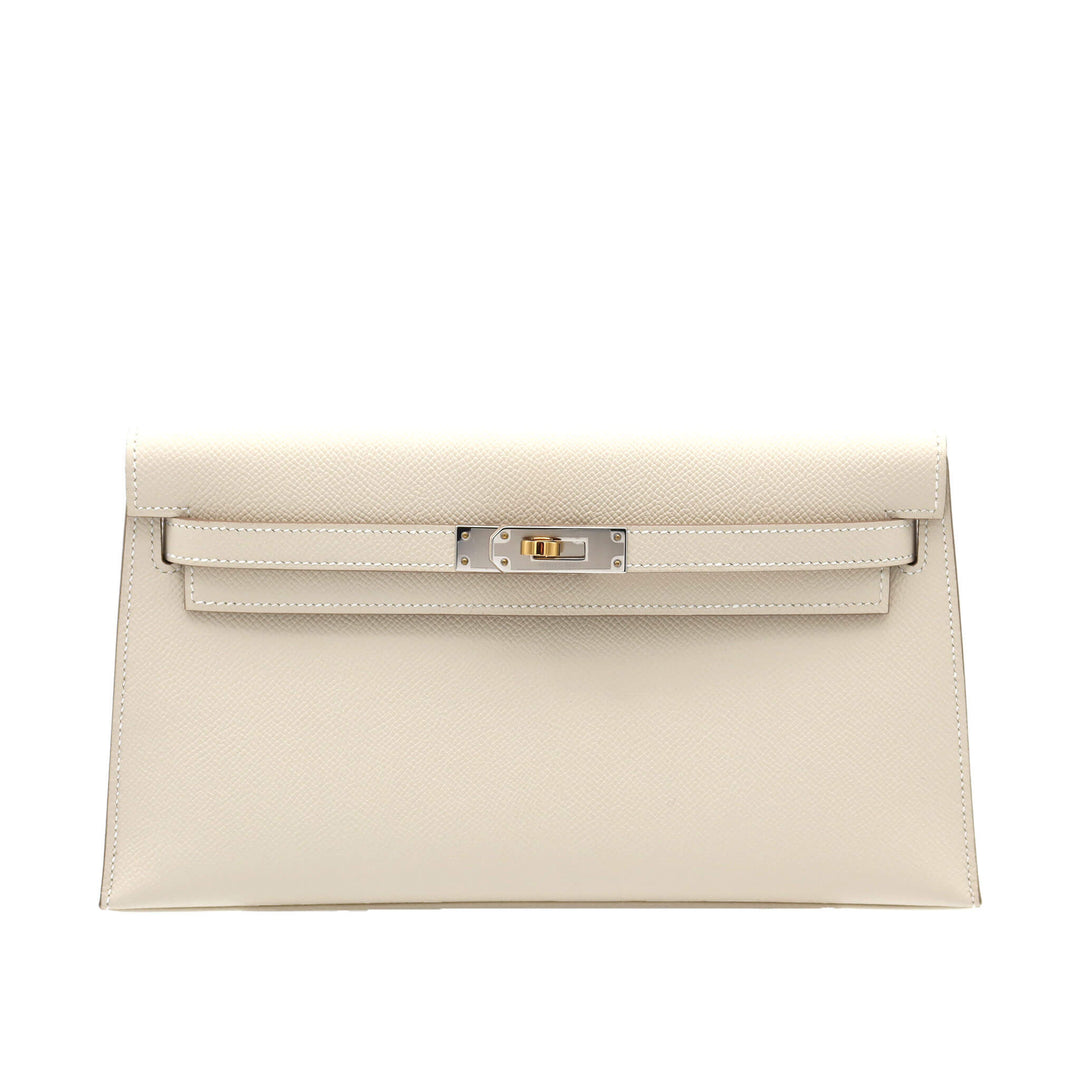 HERMES エルメス ケリーエラン クレ エプソン エレクトラム金具 G刻印 - GINZA CELIA