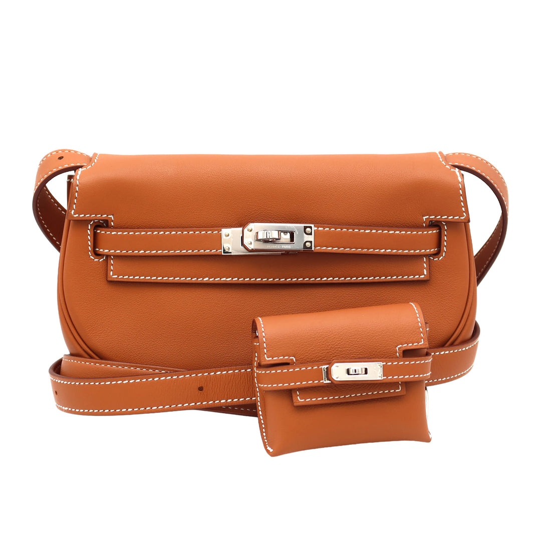 HERMES エルメス ケリームーヴ ゴールド スイフト シルバー金具 W刻印