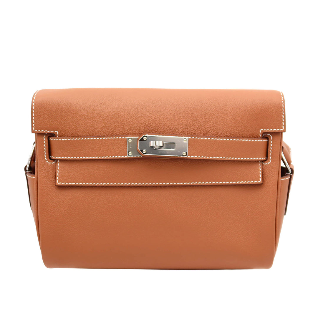 HERMES  エルメス  ケリーメッセンジャー PM  ゴールド  エバーカラー  シルバー金具  K 刻印 - GINZA CELIA